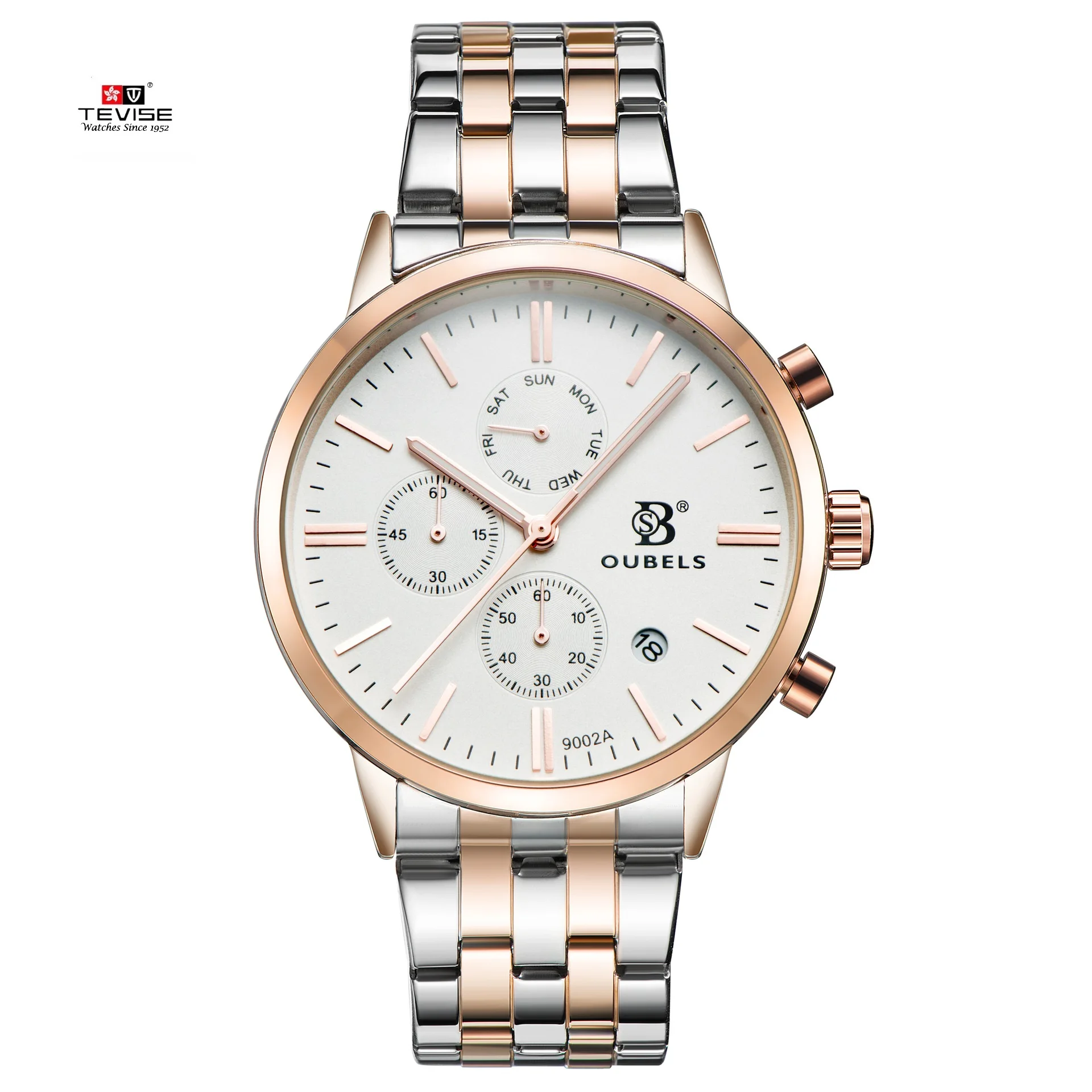 Tevise Лидирующий бренд повседневные Керамические Мужские кварцевые часы из