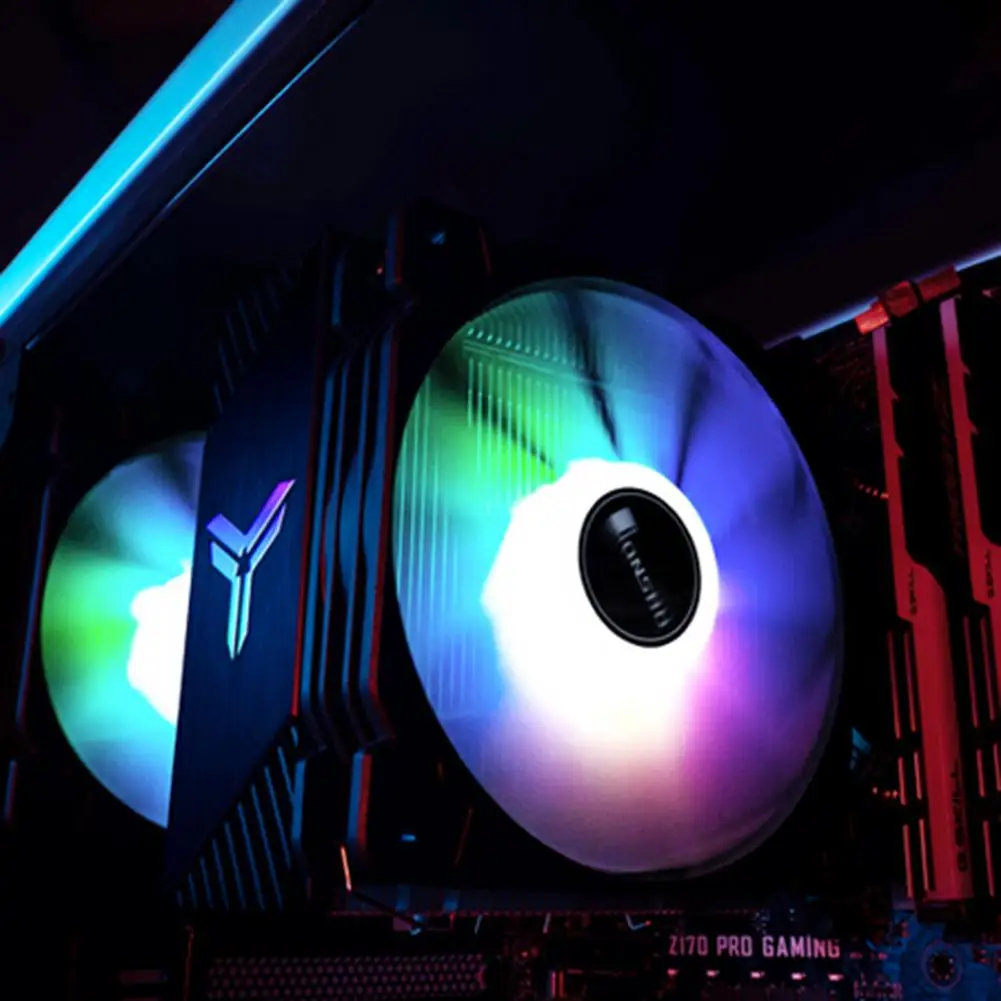 Светодиодный кулер для процессора Jonsbo CR1000 ЦП RGB 4 тепловых трубки PWM 4Pin 12V