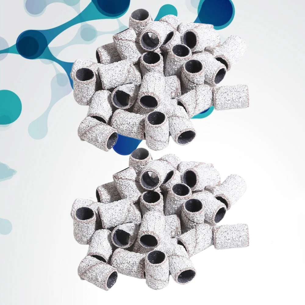 100 шт. шлифовальные ленты для ногтей профессиональная шлифовальная втулка снятия