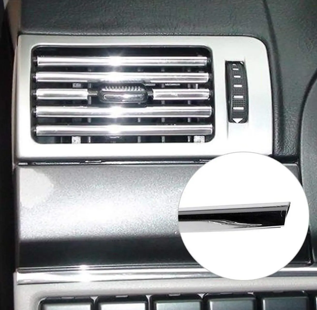 Car-styling Chrome Styling Moulding Car Air Vent Trim Strip Grille Decoration For Suzuki Vitara 2015 2016 2017 2018 2019 | Автомобили и
