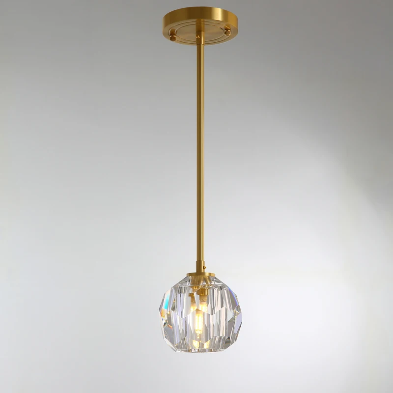 Одноголовная Роскошная Современная прикроватная лампа для спальни медная