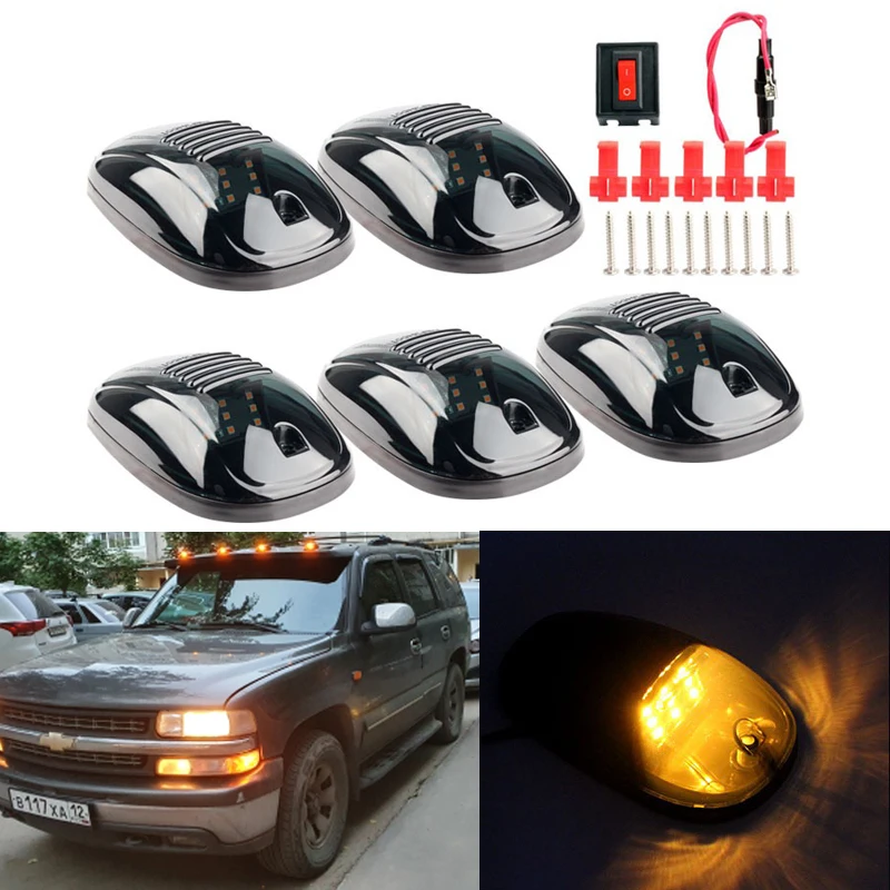 5 шт. 9 светодиодный автомобиль крыше кабины габаритные огни для грузовика