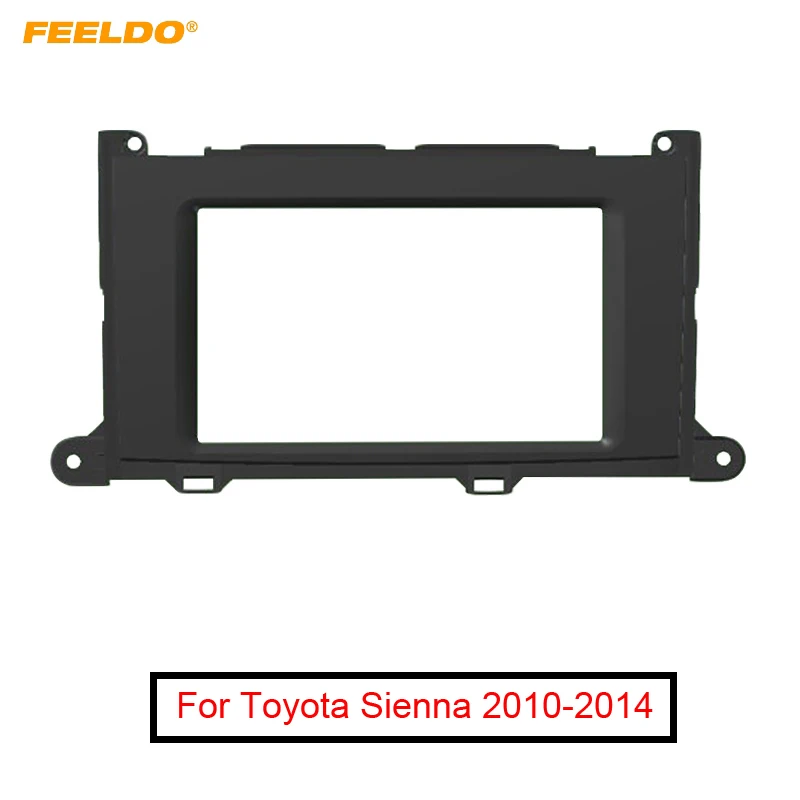 FEELDO автомобильный стерео DVD установка фасции Рамка адаптер для Toyota Sienna 2010-2014