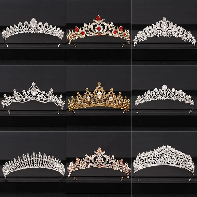 Wedding Crown Hai[content-egg module=Aliexpress2 template=price_tracker_alert]r Jewelry Bridal Hair Accessories Women Baroque Crown Rhinestones Crystal Tiaras Bride Queen Party Crowns Gift