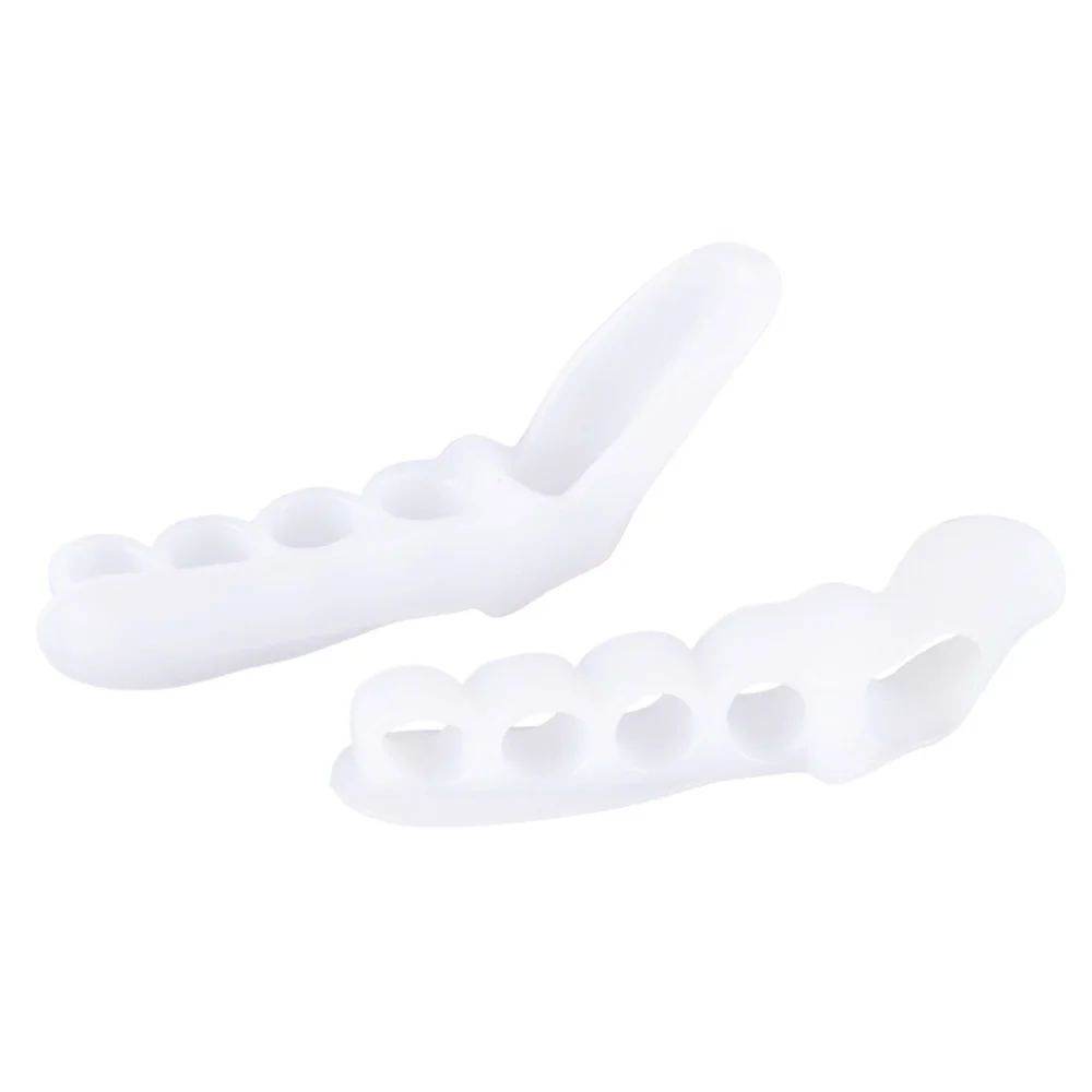 1 пара силиконовые разделители для пальцев ног корректоры большого пальца ноги