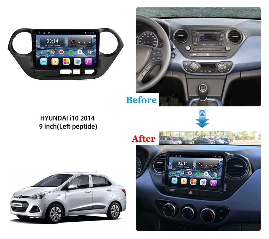 Автомагнитола 2 Din 9 дюймов Android 10 0 + 32 ГБ GPS Wi-Fi | Автомобили и мотоциклы