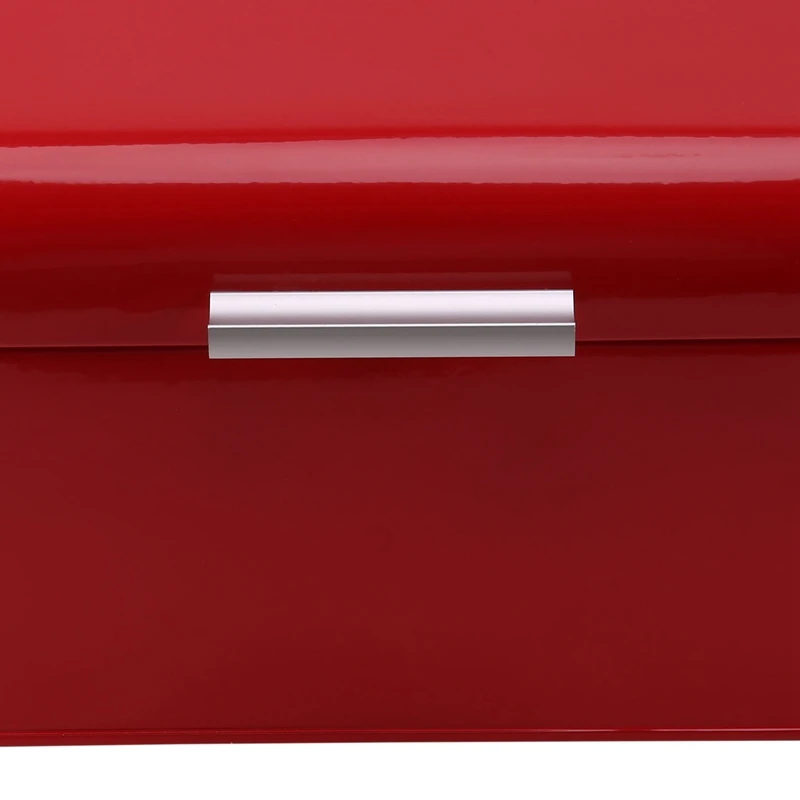 

Acrylic Box Solid Color Retro Metal Bread Bin Box Large Capacity Kitchen Storage Container