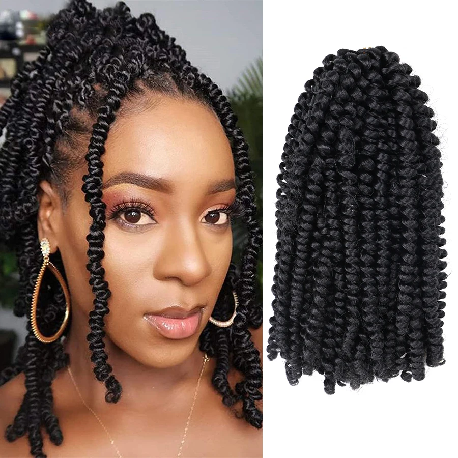 Bouncy Passion Twist Crochet Hair Afro Curl Braids
