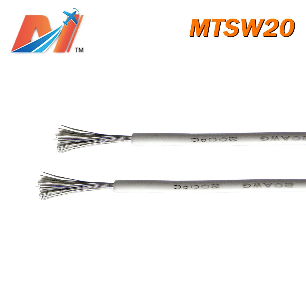 Maytech распродажа (1 метр) кремниевый провод питания AWG20 белого цвета|Силовая