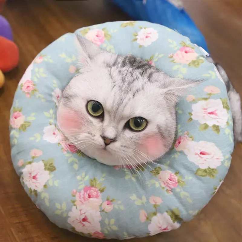 

Кошка, елизаветинская, круг-воротник, мягкий хлопковый ошейник для собак, для восстановления, для предотвращения укусов, хирургического обл...