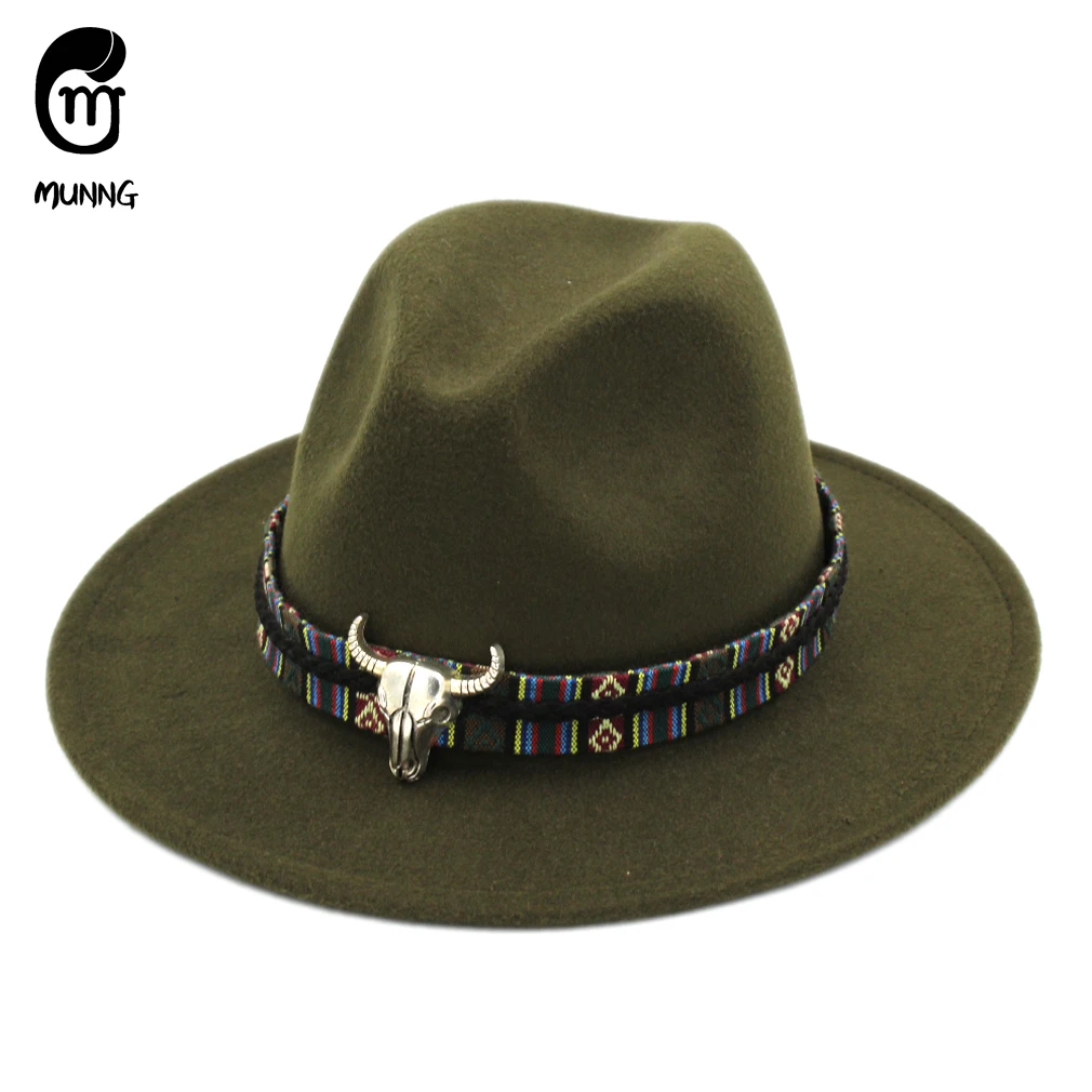 

Уличная шляпа Munng для маленьких детей, для мальчиков и девочек, Панама с широкими полями из смеси шерсти, джаз, сомбреро, Федора, шляпа Трилби