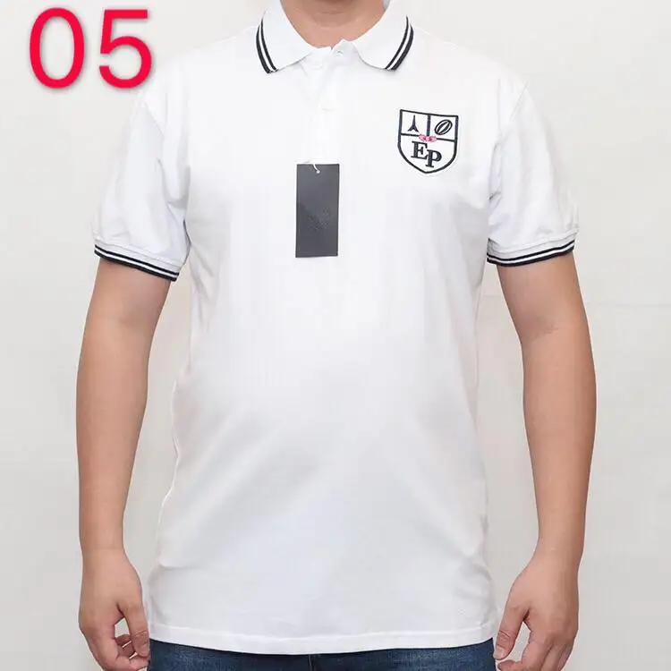 Hombre eden park Топ для мужчин с коротким рукавом Повседневная рубашка для регби camisa вышитая eden park polo мужская Тонкая однотонная хлопковая