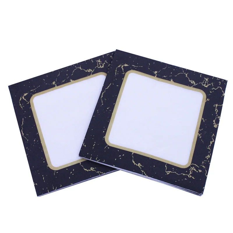 20 шт./лот вечерние принадлежности новый стиль мраморный бумажные салфетки для