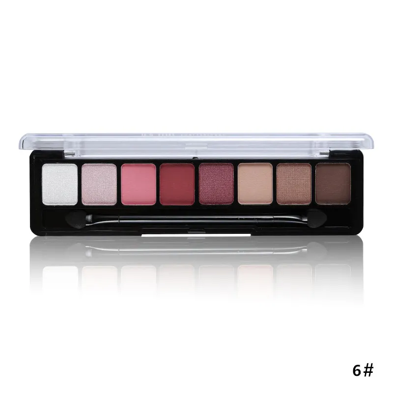 8 color 06 NOVO Beauty Cosmetics, 10 видов цветов, матовая палитра теней для век, палитра теней для век, водостойкие - Цвет: 8 color 06