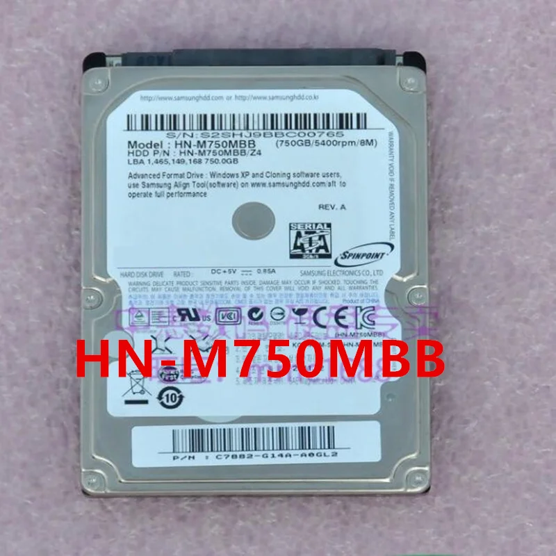 

Almost New Original HDD For Samsung 750GB 2.5" 32MB SATA 5400RPM For Notebook HDD For HN-M750MBB