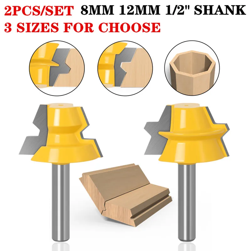 2 шт. 22 5 градусов клей столярные деревообрабатывающие фрезы Набор блокировочных