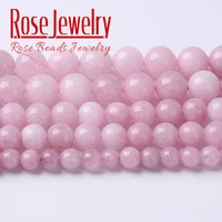 natural kunzite beads purple spodumene stone round loose spacer beads for jewelry making diy bracelet accessories 6 8 10mm 15