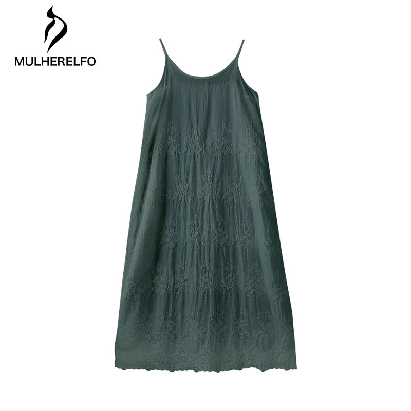 

Summer Dress Women Clothes Casual Slash Neck Dresses Ladies Ankle-Length Sundresses A-Line Solid Color Dress Summer