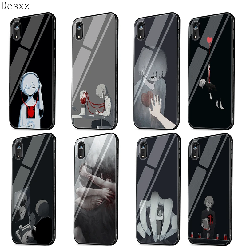 Стеклянный чехол для телефона из ТПУ стекла Apple iPhone 5 5S SE 6 6S 7 8 Plus XR X XS максимальный
