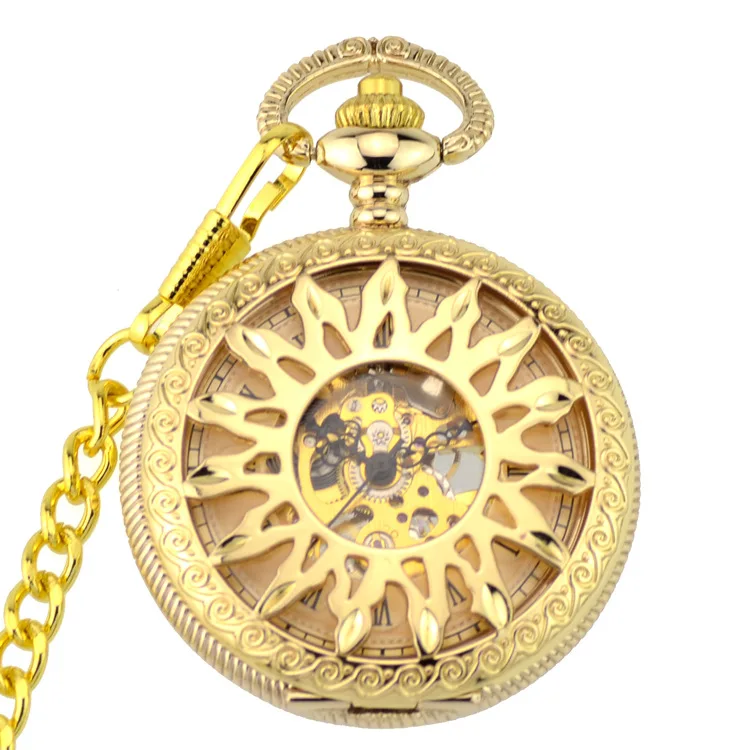 5 шт./лот винтажные бронзовые карманные часы в стиле стимпанк кварцевые