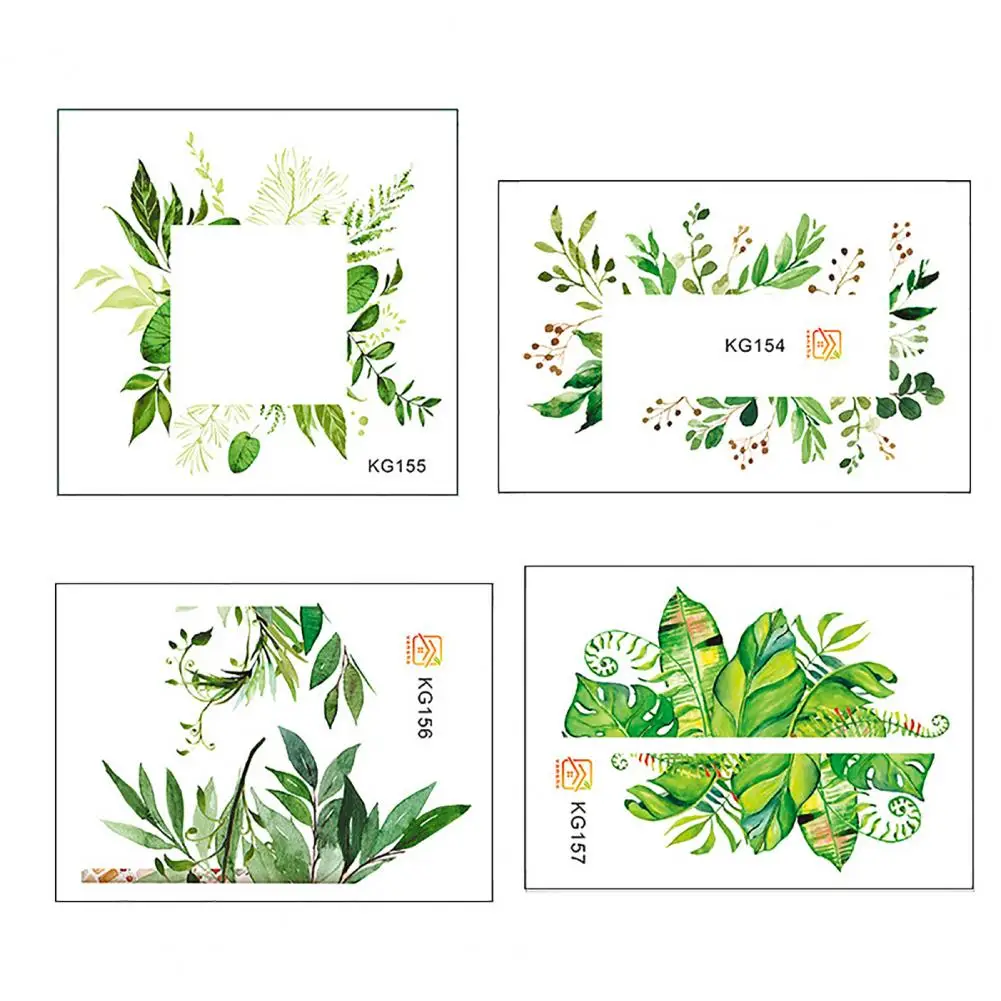 

Green Leaves Home Luminous Switch Protective Cover Wall Sticker Socket Decor