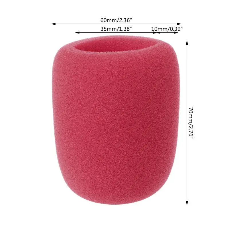 

1PC Microphone Foam Thicken Mic Cover Sponge Professional Studio WindScreen Protective Grill Shield Soft Microphone Cap
