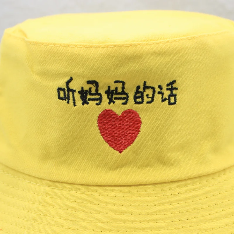 Панама с китайскими буквами Двусторонняя Мужская удобная хлопковая кепка от