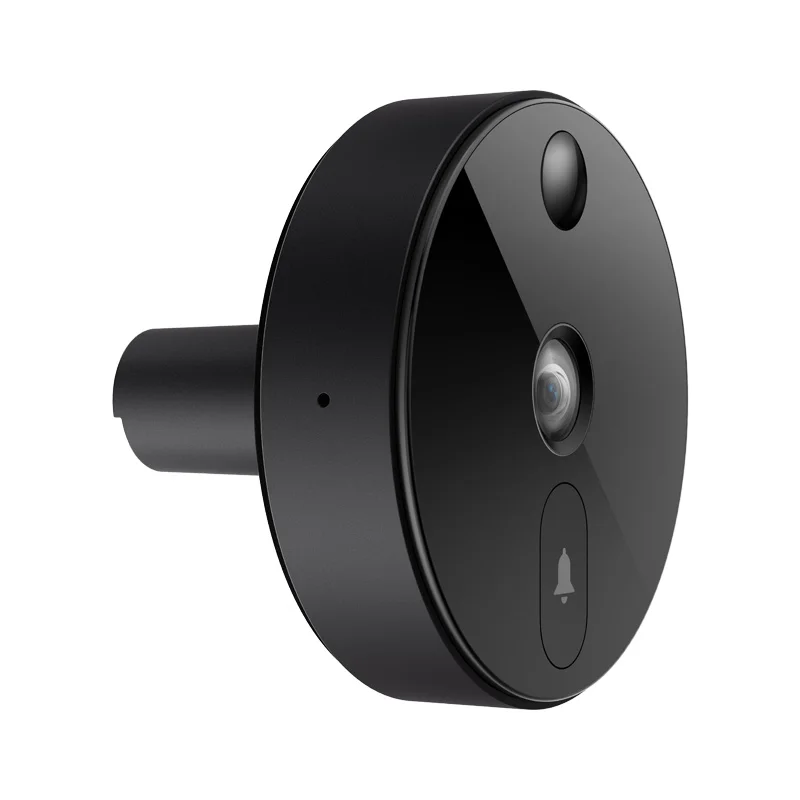 Cena Xiaomi Mijia Inteligentny Aparat Dzwonek Cat Eye Podczerwieni Noktowizor Detektor Twarzy AI Ludzkie Wykrywanie Wyświetlacz LCD Działa Z Mi App