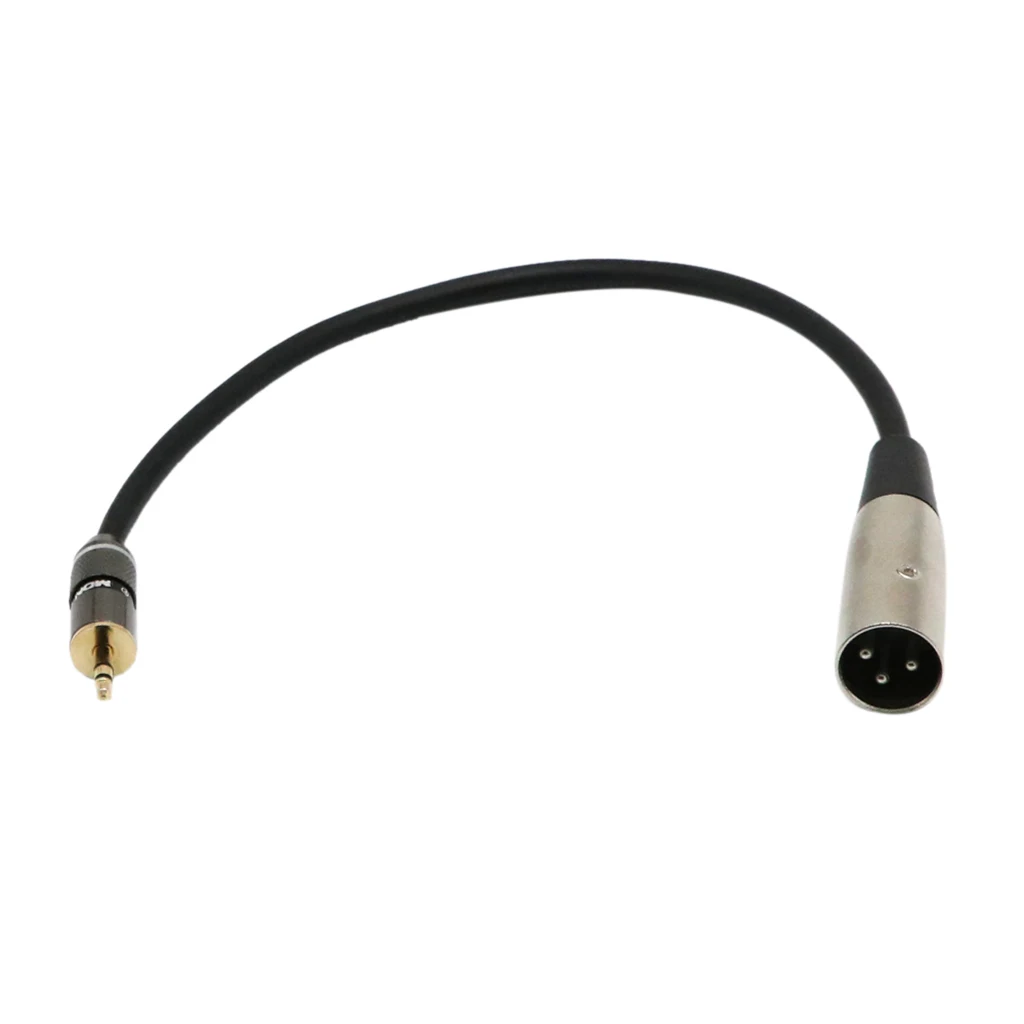 

1 фута 3,5 мм стерео 1/8 "Jack Male to XLR Male кабель шнур, микрофон аудио кабель