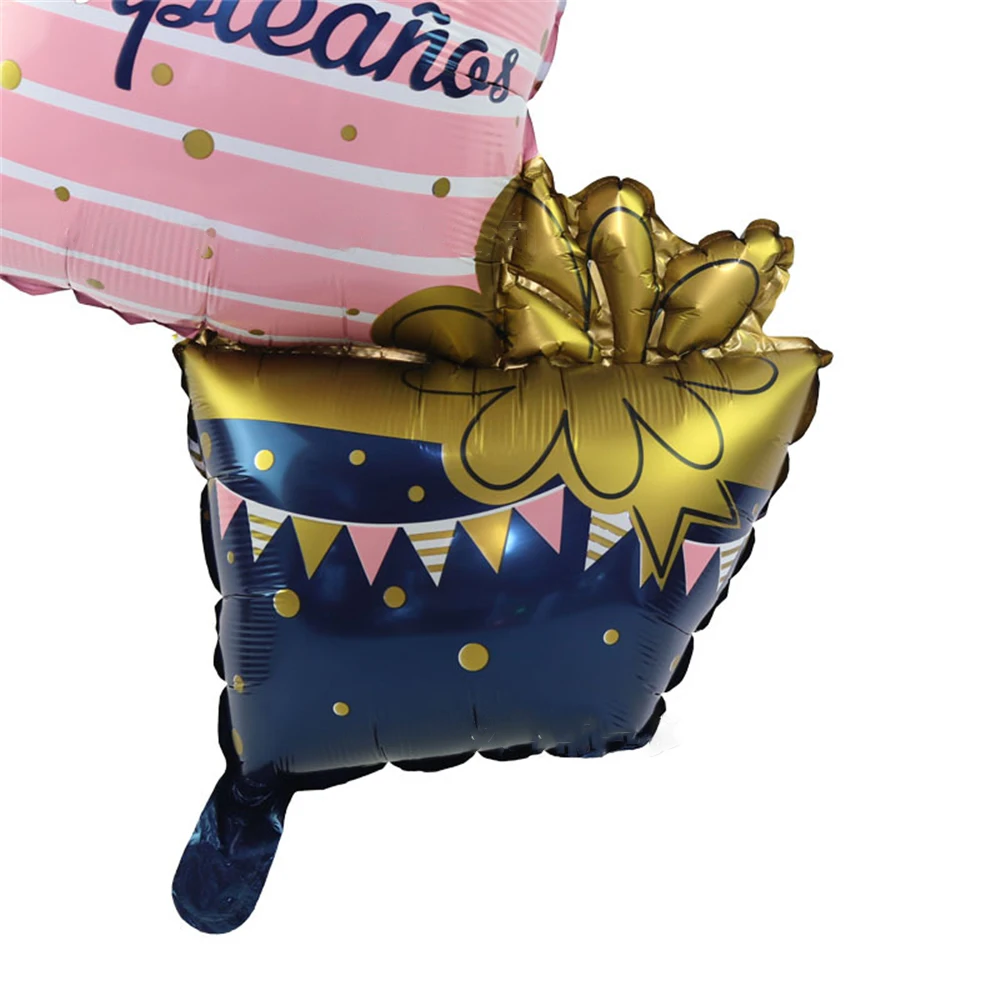 Новые большие розовые сапфировые синие испанские подарочные воздушные шары для