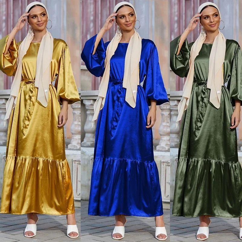 Рамадан ИД Мубарак Кафтан Дубай абайя Турция Ислам Мусульманский Модный женский хиджаб платье Caftan Marocain платья женское платье