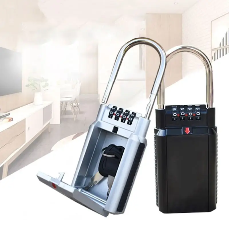 

Password Lock Box Large Capacity Key Storage Lock Case for Indoor Outdoor Use