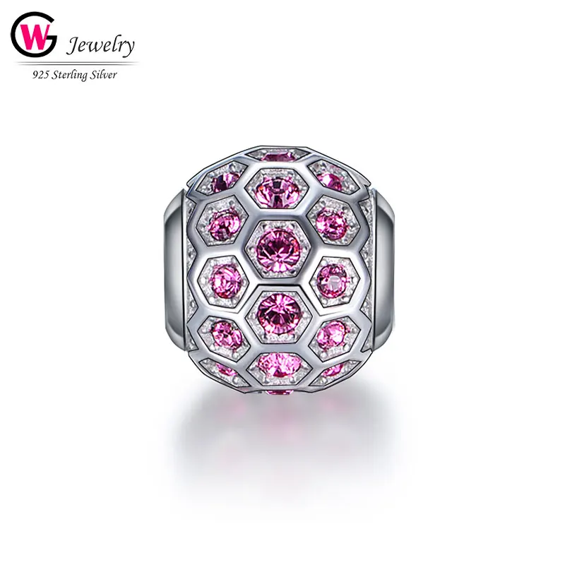 Серебряные Подвески S925 для браслетов ювелирные изделия сделай сам бусины из