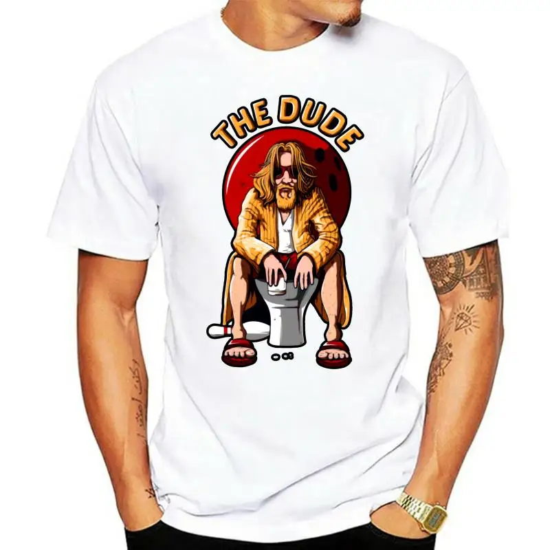 

Movie The Big Lebowski The Dude T Shirt Custom Short Sleeve Men T-shirts Hip Hop Camiseta Oversize O-neck Cotton Fitness Men