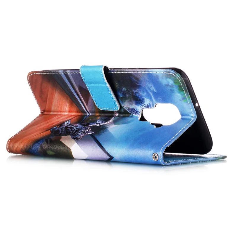 Чехол со слотом для карт huawei mate 20 lite/mate 30/mate 30 Lite/nova 5i Pro с ярким рисунком животных