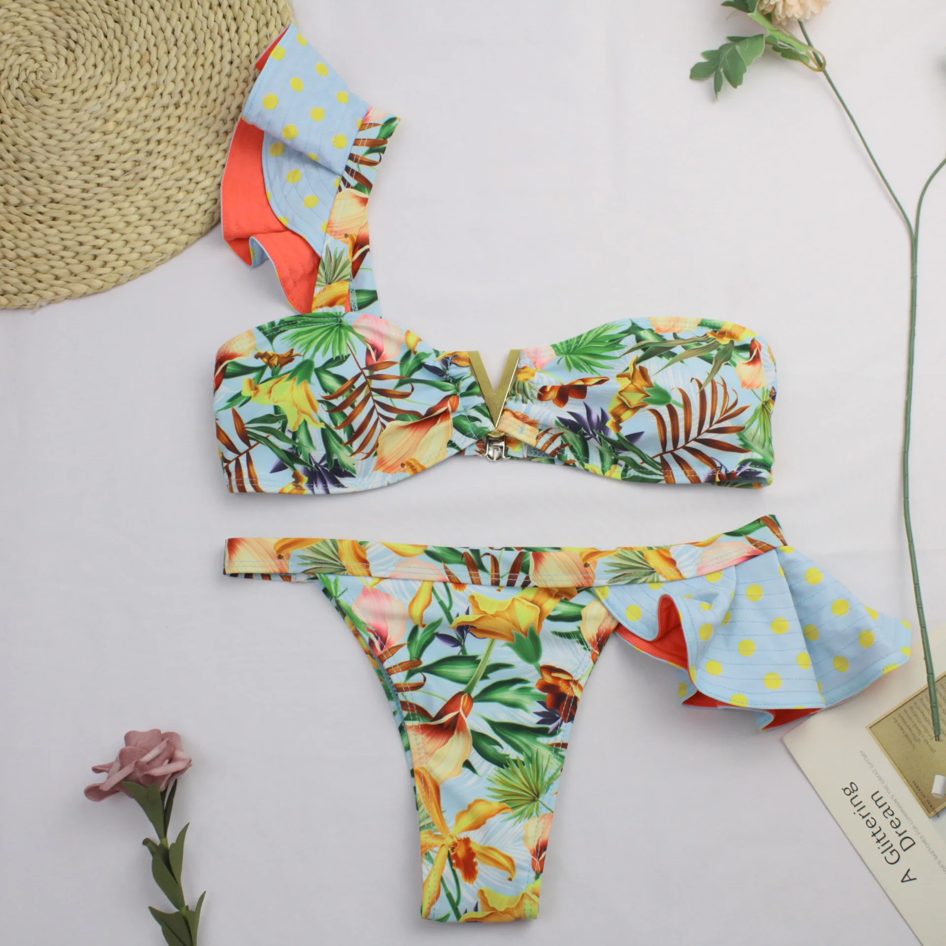 

2021 Sexy Brazilian Bikinis Women Swimsuit Padded Swimwear Halter Bikini Set Push Up Beach Wear Bathing Suit Swimming Maillot S