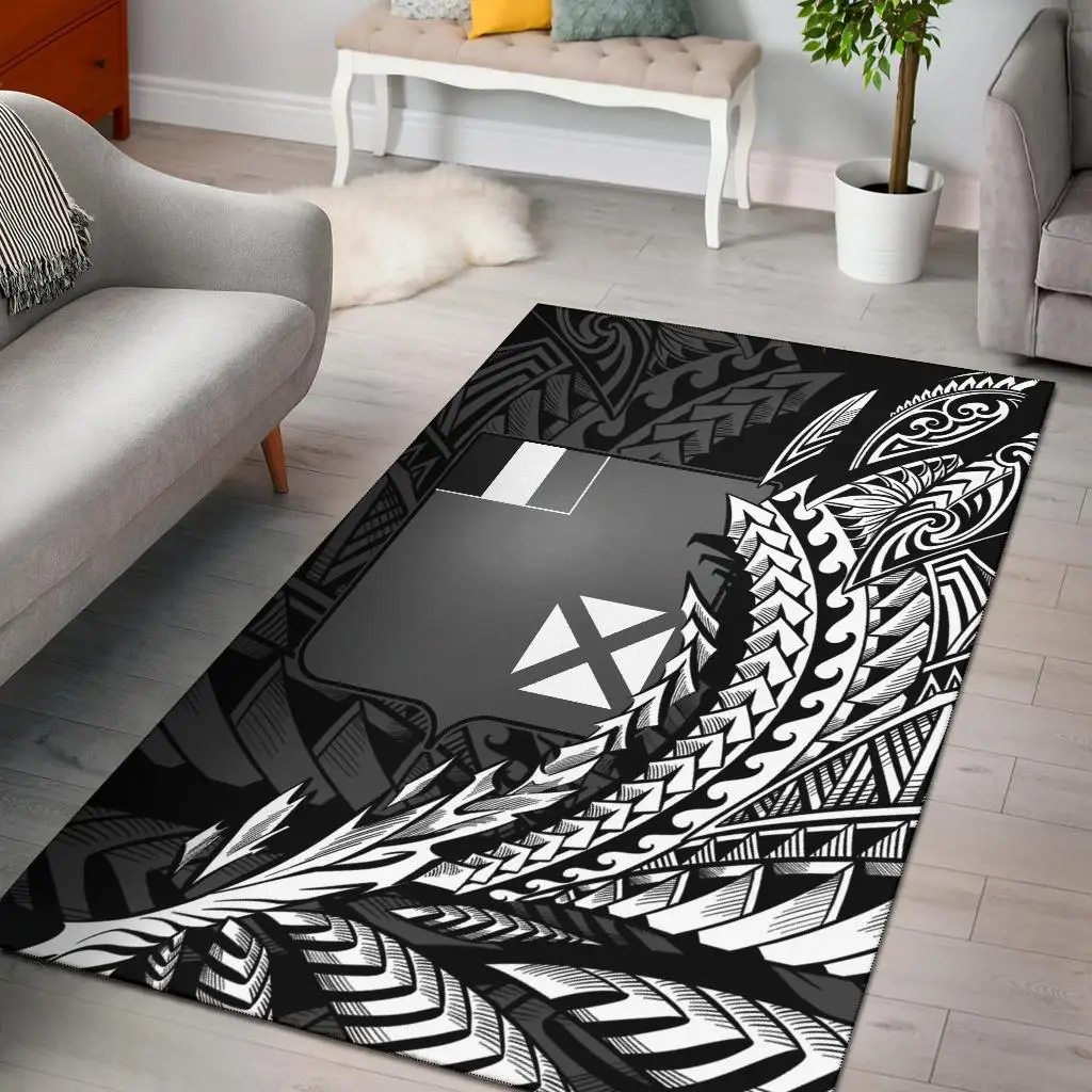 

Wallis and Futuna Area Rug Wings Style Printed Floor Mat Rug Non-slip Mat Dining Room Living Room Soft Bedroom Carpet