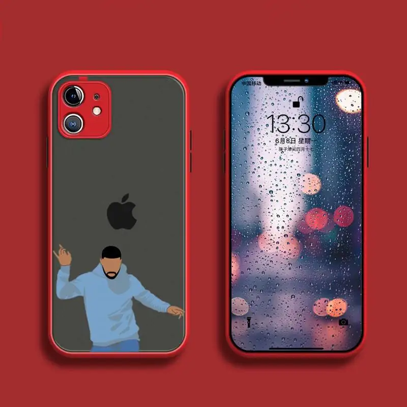 

Rapper YeezyS Kanye Omari West Phone Case For iPhone 12 11 Mini Pro XR XS Max 7 8 Plus X Matte transparent White Cover