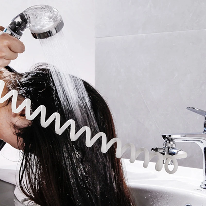 Bathroom Wash Face Basin Water Tap External Shower Head Toilet Hold Filter Flexible Hair Washing Faucet Rinser Set | Обустройство