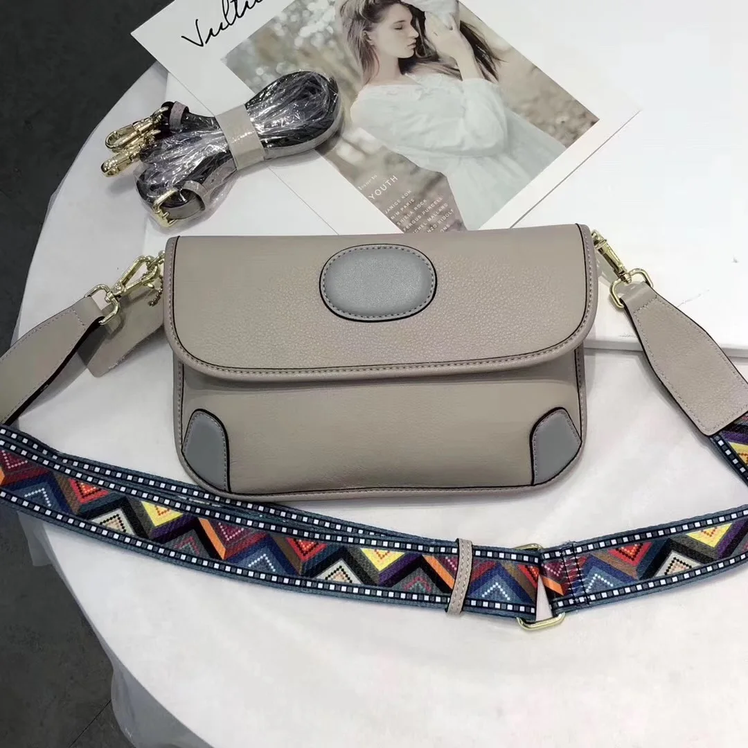 

free shipping 2020 the new style fashion and color genuine cow leather women one shoulder bag crossbody bag 25cm 8color