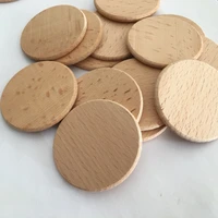 100pcs natural wood slices 1 96 inch unfinished round wood round wood coins for arts crafts projects board game pieces ornaments