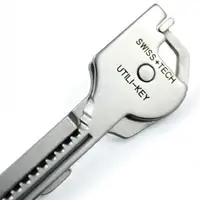 Складной карманный мини-брелок 6 в 1, многофункциональный инструмент в форме ключа, штопор, отвертка с зубчатым лезвием, инструмент для выжив...