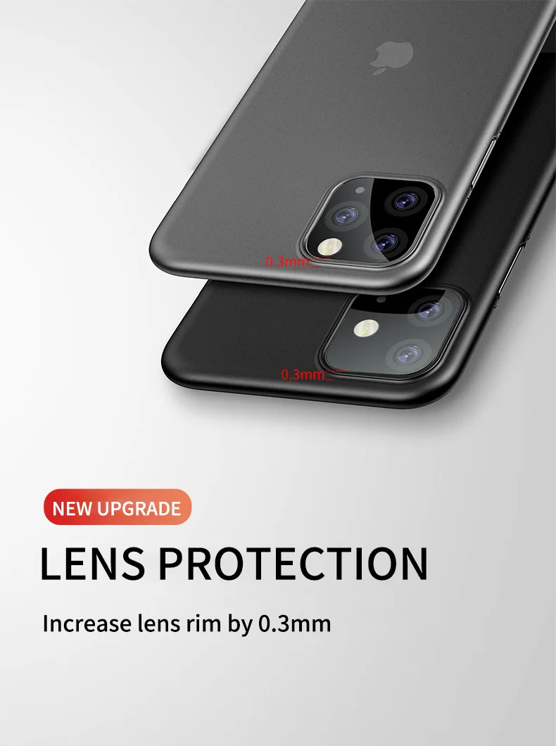 Для Iphone 11 Pro Max ультратонкий жесткий чехол-накладка для Iphone XS Max XR X XS 8 7 6 6S PLUS прозрачный полный чехол матовый чехол