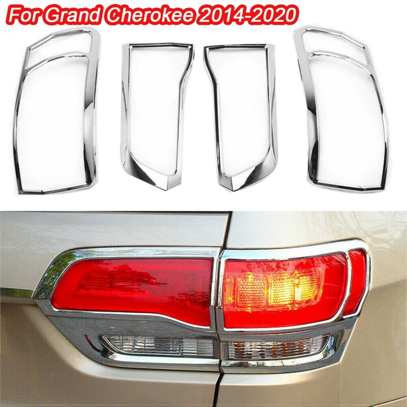 Новинка-для Jeep Grand Cherokee 2014-2020 хром задний светильник задняя крышка лампы рамка