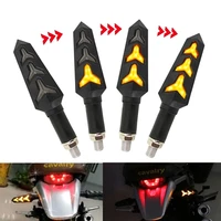 2pcs lot flowing water led motorcycle led turn signal lamp sequential indicator light amber