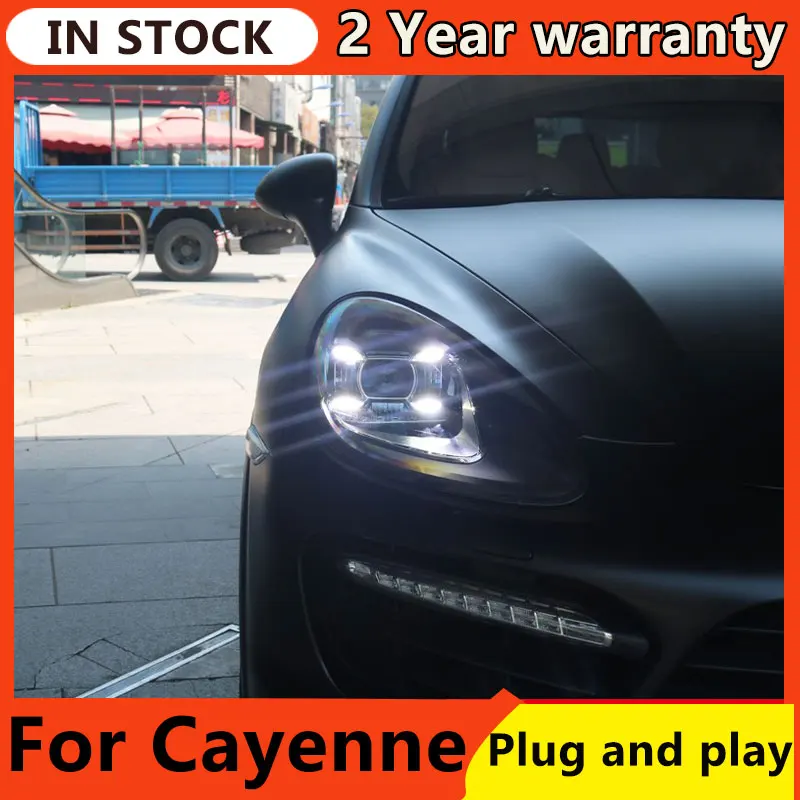 Car Styling Head Lamp for Cayenne Headlights 2011-2018 Cayenne LED Headlight DRL High Low Beam Upgrade Head Lamp Accessories