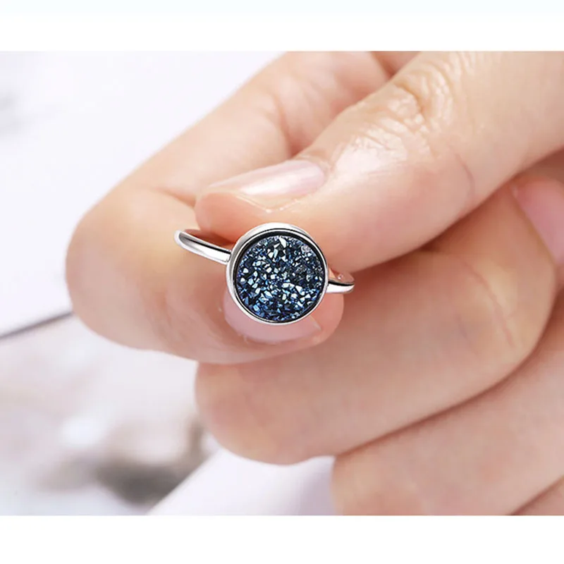 Регулируемое кольцо для женщин регулируемое с кианитом|Кольца| |