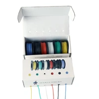 26242218 awg flexible silicone stranded wire cable wire 6 color mix box package electrical wire tinned copper line