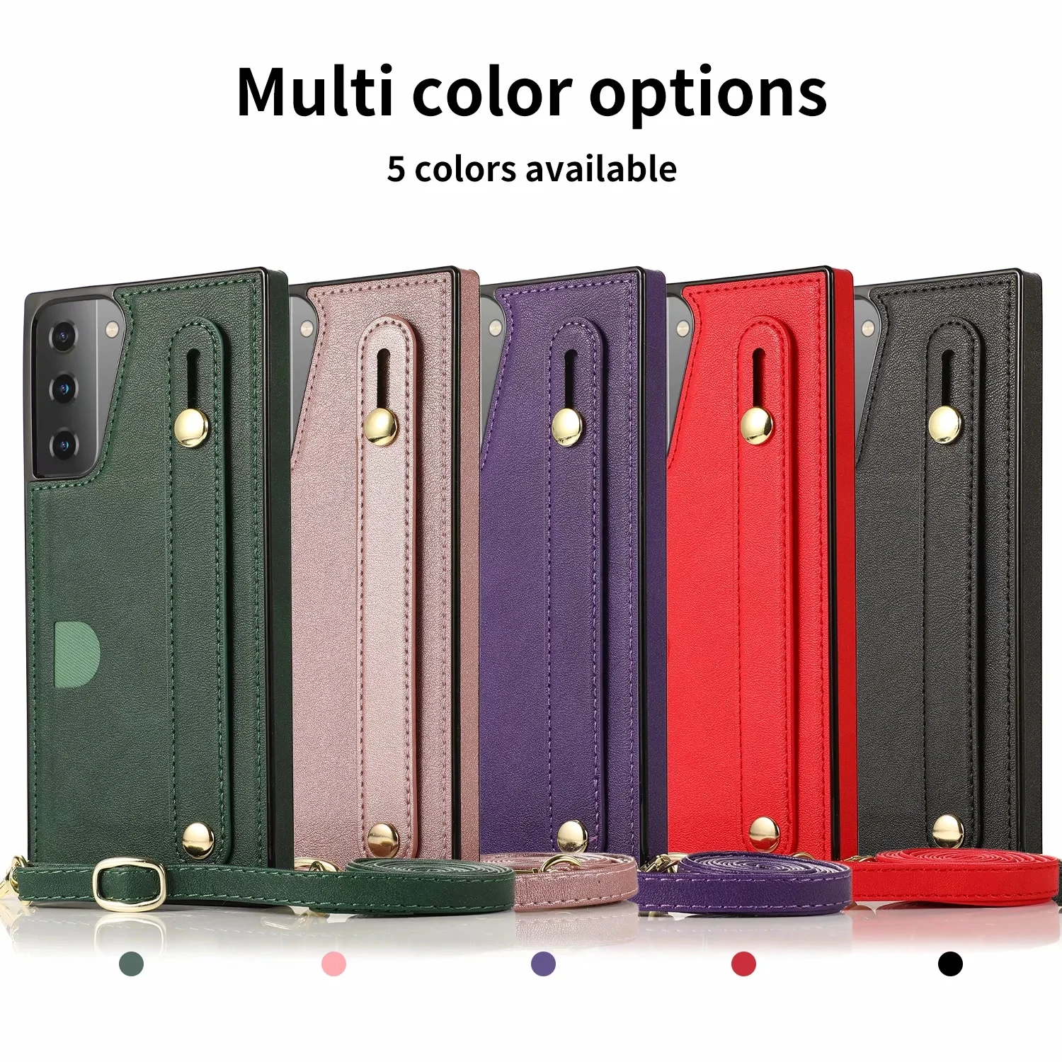 

Кожаный чехол на запястье для Samsung S21 S30 S20 S10 S9 Plus Ultra S10E S20FE Note 9 10 20 Ultra A90