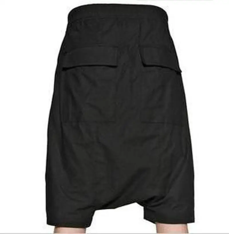 Брюки мужские с заниженной талией свободные пляжные штаны в стиле панк уличная